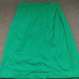 Green skirt
